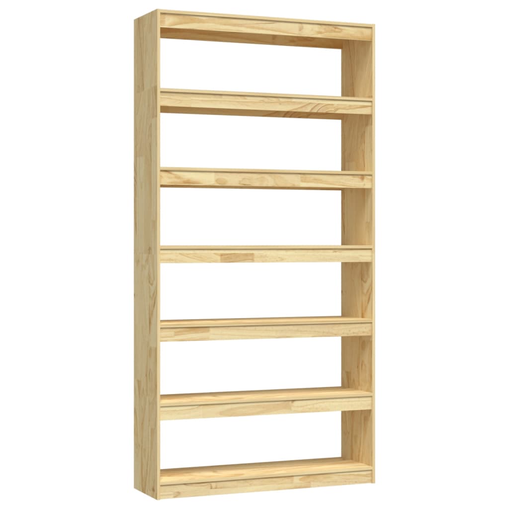 vidaXL Book Cabinet/Room Divider 100x30x200 cm Solid Pinewood