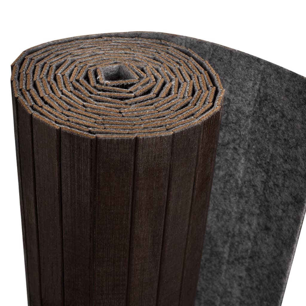 vidaXL Room Divider Bamboo Dark Brown 250x165 cm