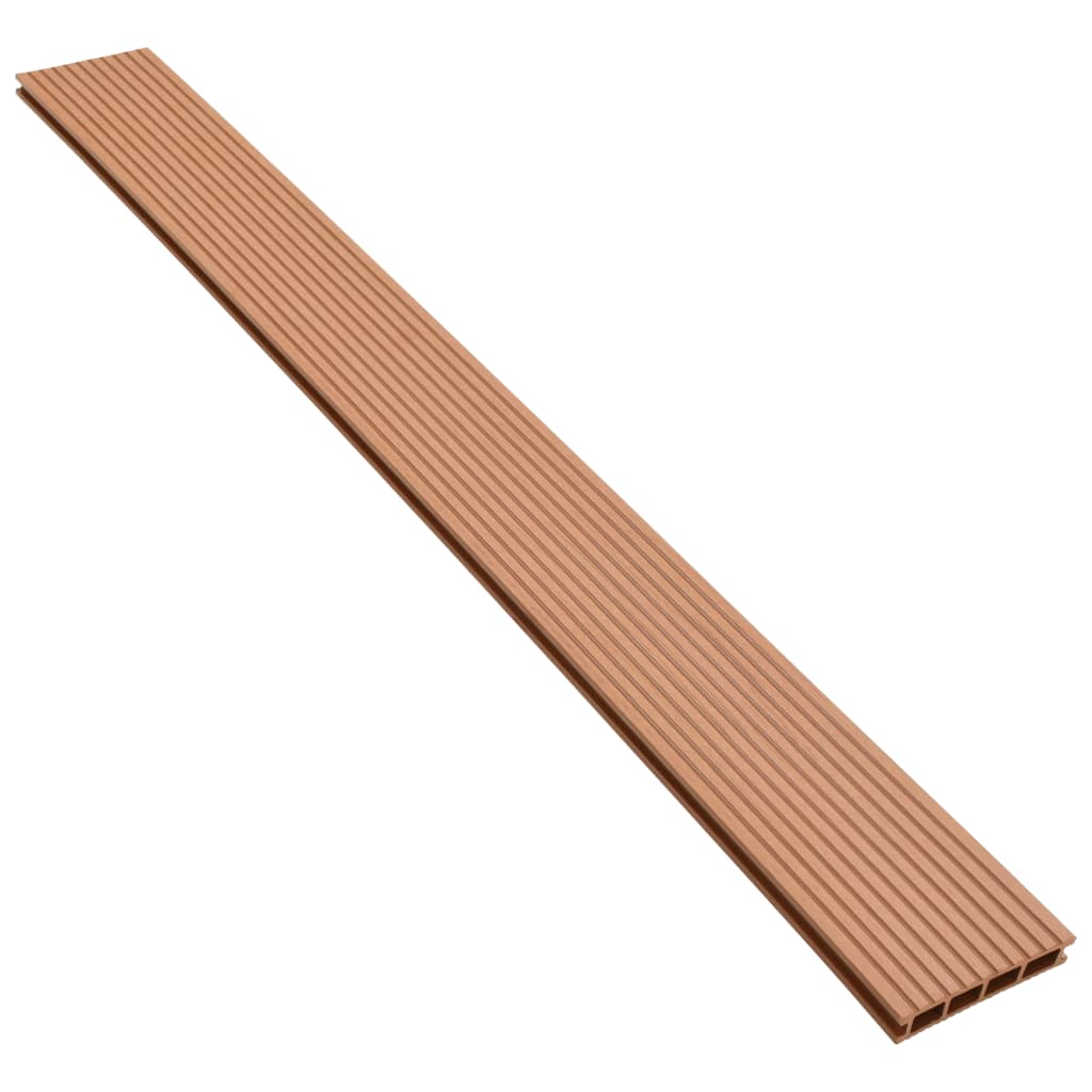 vidaXL WPC Decking Boards with Accessories 10 m² 2.2 m Brown