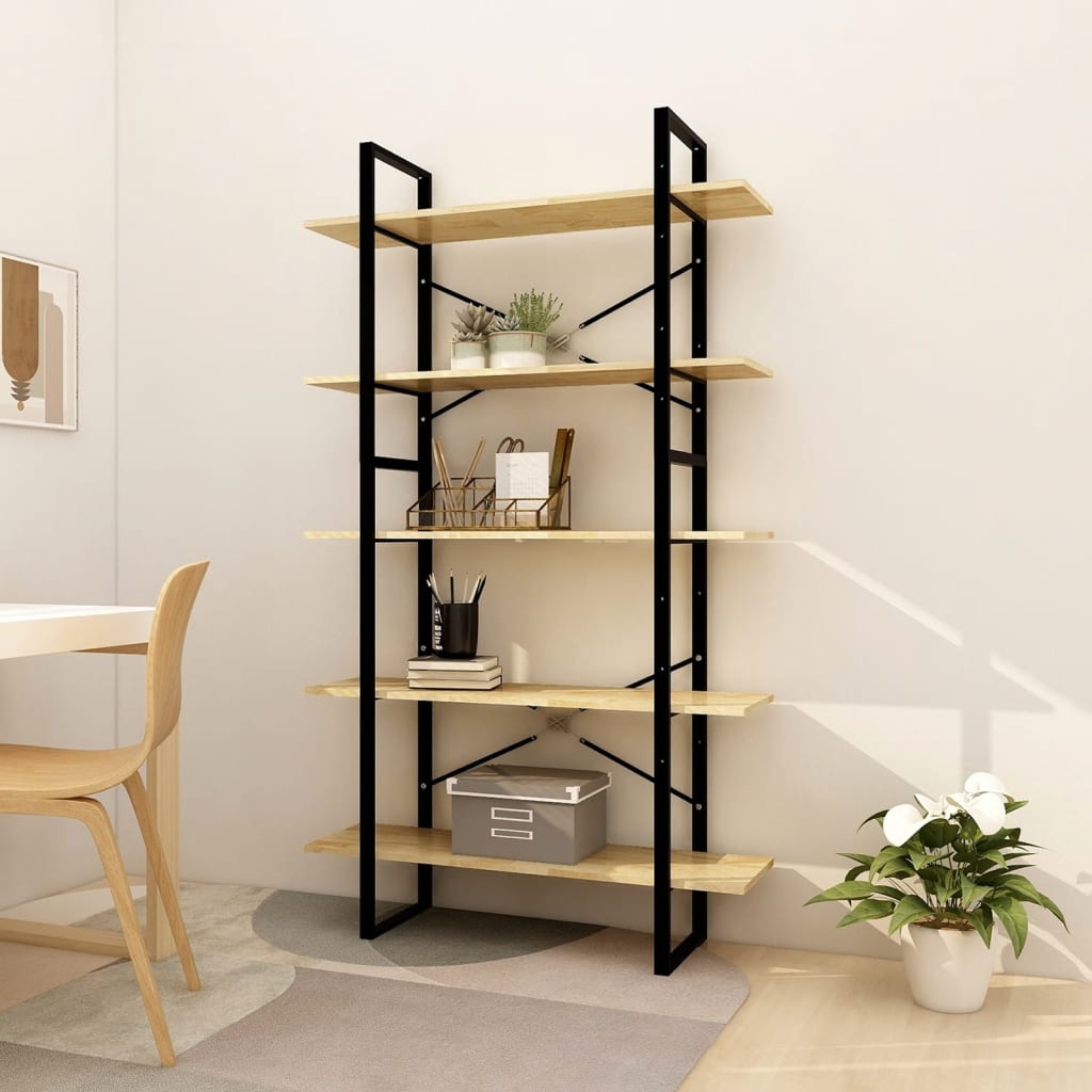 vidaXL 5-Tier Book Cabinet 100x30x175 cm Pinewood
