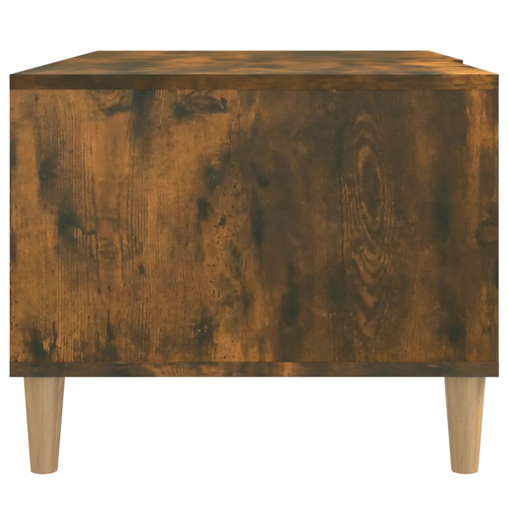 vidaXL Coffee Table Smoked Oak 89,5x50x40 cm Engineered Wood