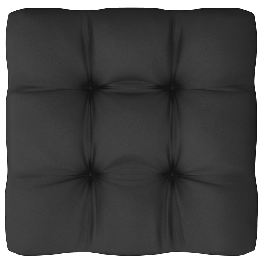 vidaXL Garden 2-Seater Sofa with Cushions Grey Solid Pinewood