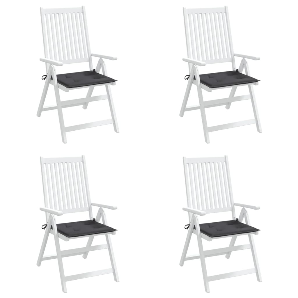 vidaXL Garden Chair Cushions 4 pcs Anthracite 50x50x3 cm Oxford Fabric