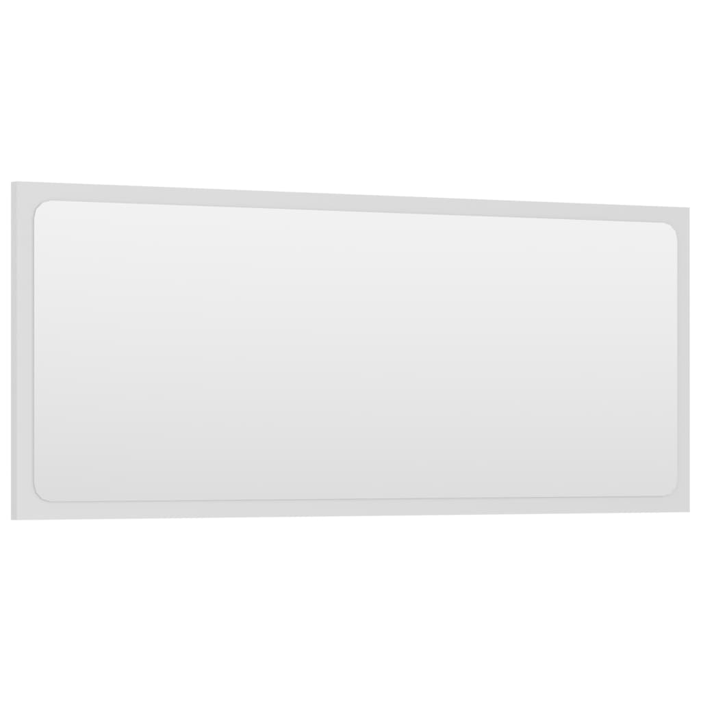 vidaXL Bathroom Mirror White 90x1.5x37 cm Engineered Wood