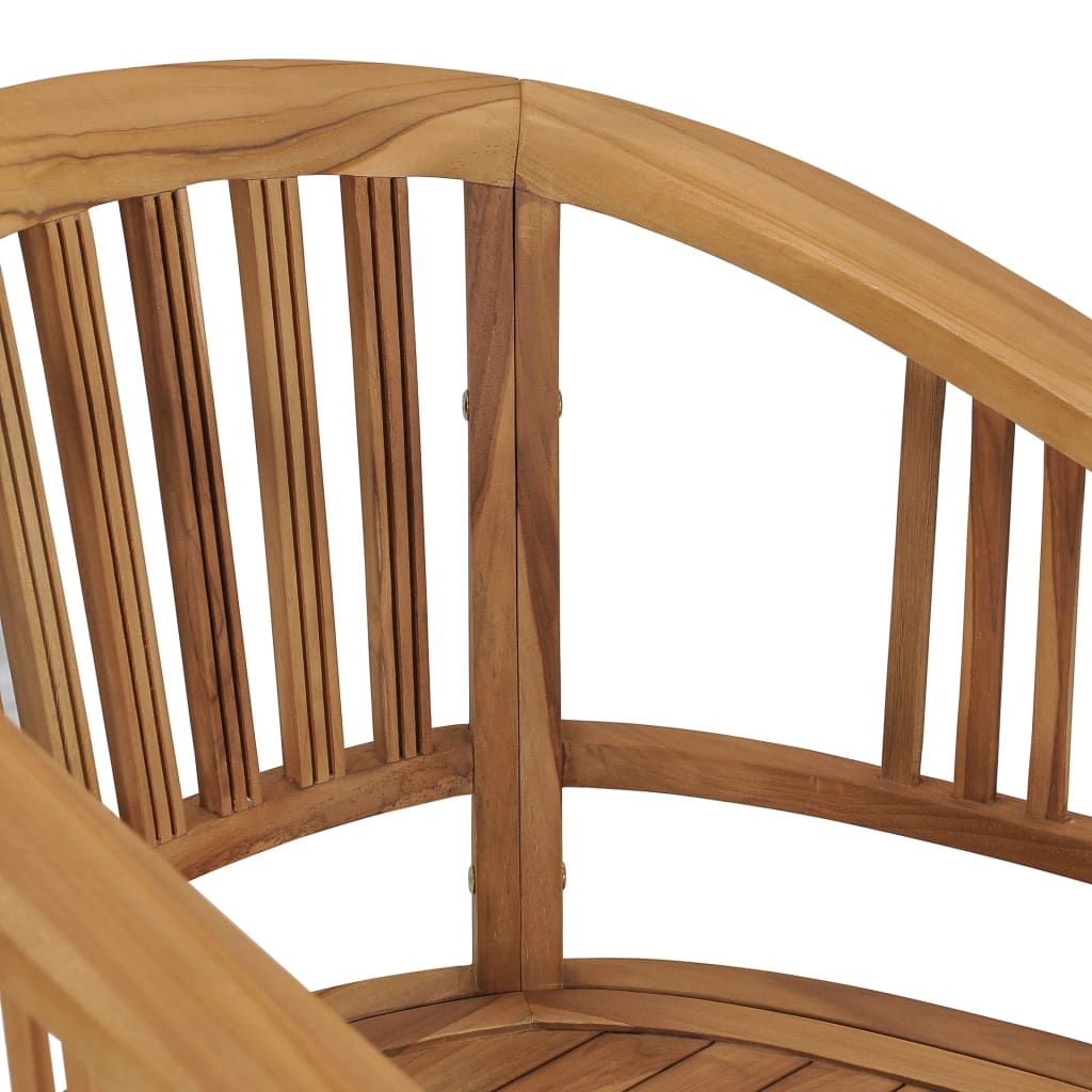 vidaXL Garden Chairs 2 pcs Solid Teak Wood