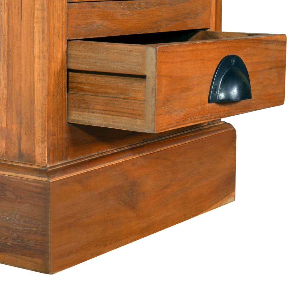 vidaXL 5-Drawer Cabinet 35x30x60 cm Solid Teak Wood