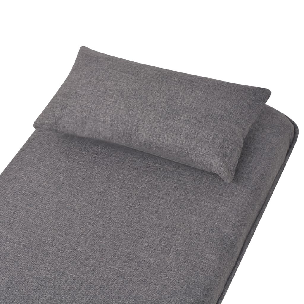 vidaXL Swivel Chair and Sofa Bed Dark Grey Fabric