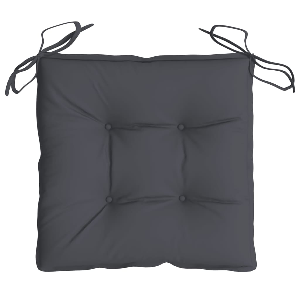 vidaXL Chair Cushions 2 pcs Anthracite 50x50x7 cm Oxford Fabric