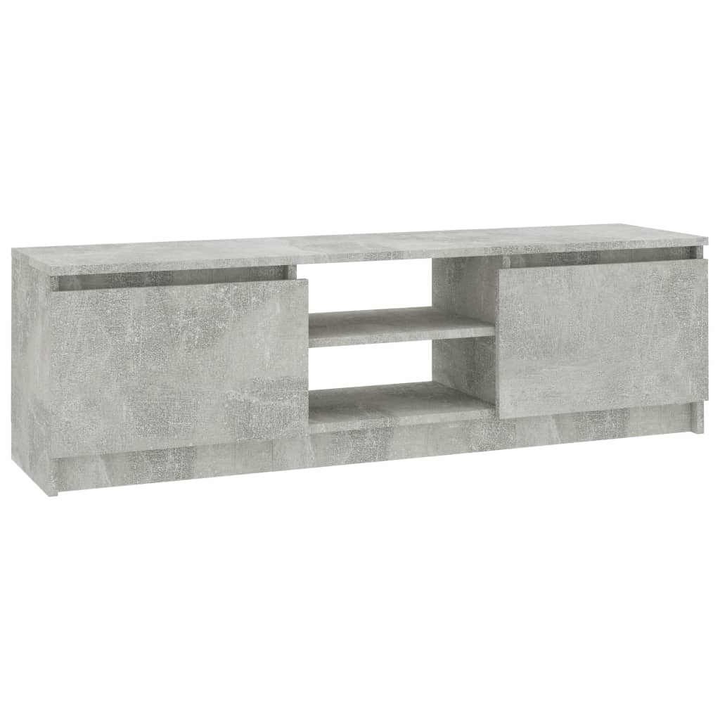 vidaXL TV Cabinet Concrete Grey 120x30x35.5 cm Engineered Wood