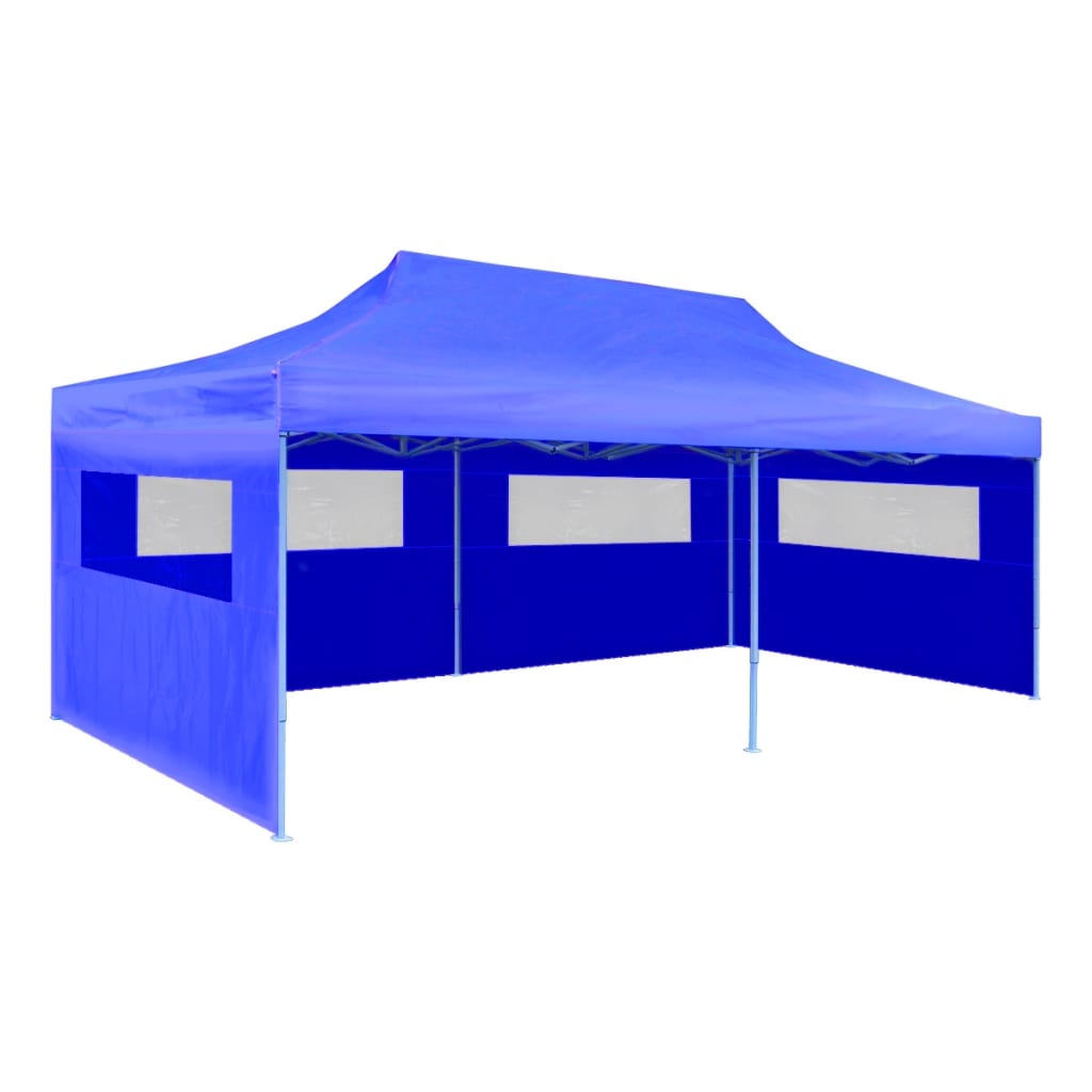vidaXL Blue Foldable Pop-up Party Tent 3 x 6 m