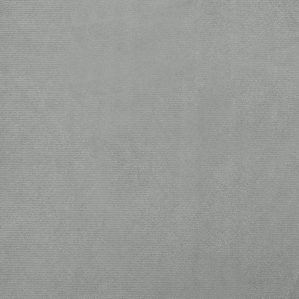 vidaXL Kids Sofa Light Grey 70x45x30 cm Velvet