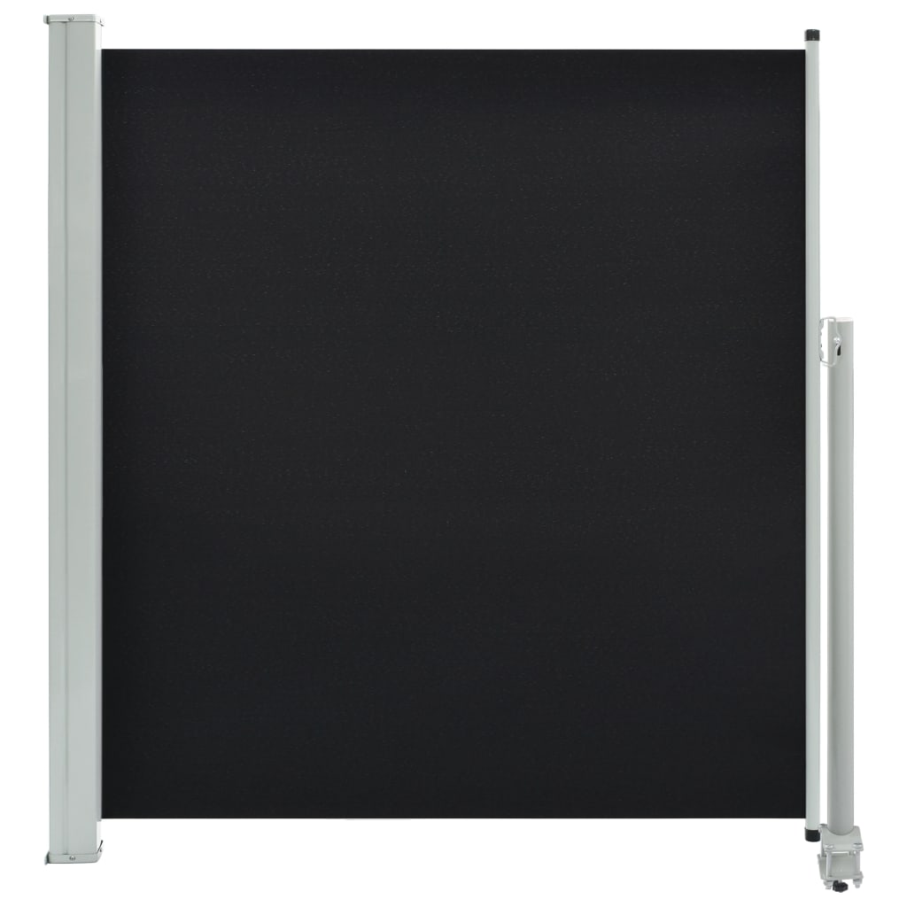 vidaXL Patio Retractable Side Awning 140 x 300 cm Black
