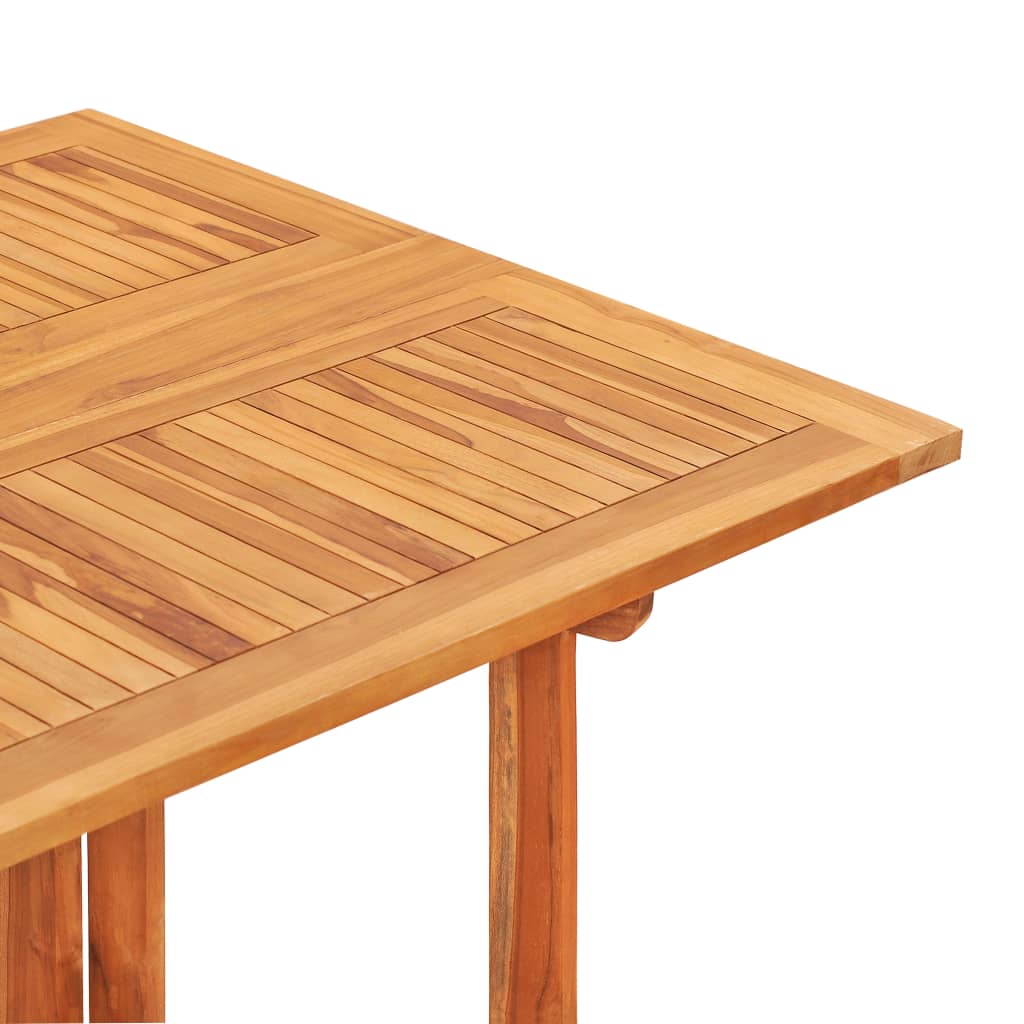 vidaXL 7 Piece Folding Outdoor Dining Set Solid Teak Wood