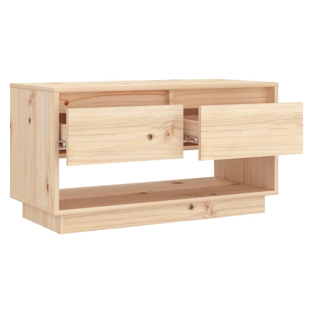 vidaXL TV Cabinet 74x34x40 cm Solid Wood Pine
