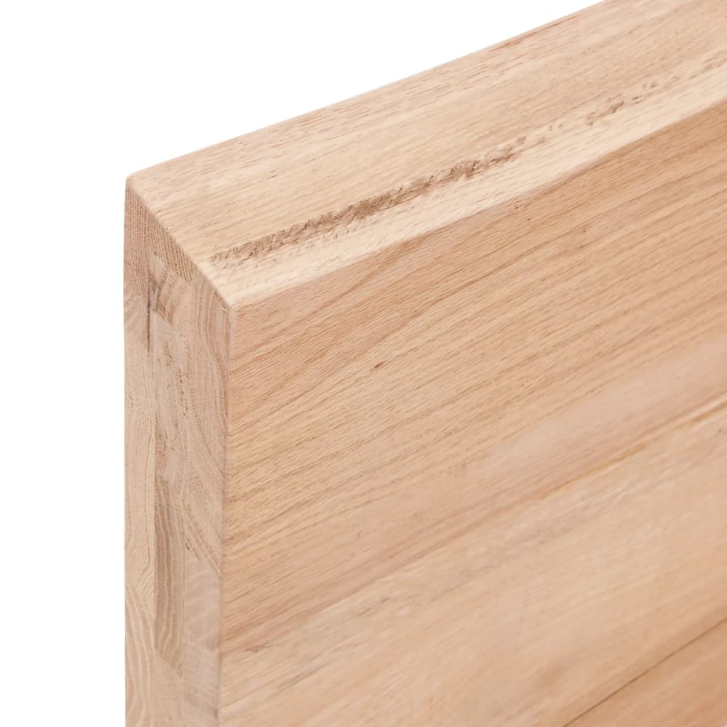 vidaXL Wall Shelf Light Brown 40x30x(2-4) cm Treated Solid Wood Oak