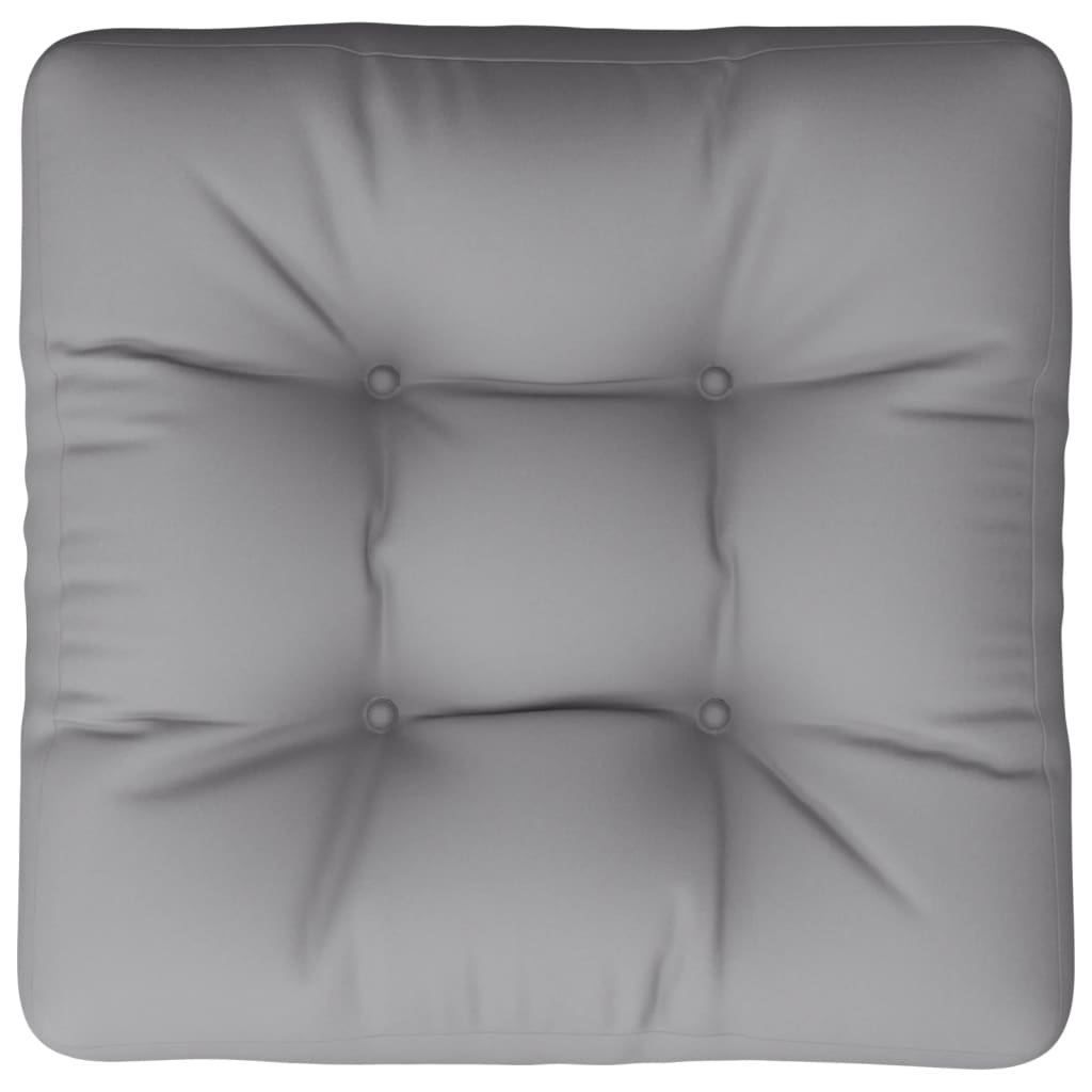 vidaXL Pallet Cushion Grey 60x60x12 cm Fabric