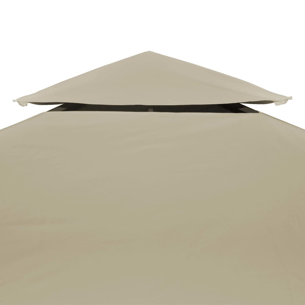 vidaXL Gazebo Cover Canopy Replacement 310 g / m² Beige 3 x 4 m