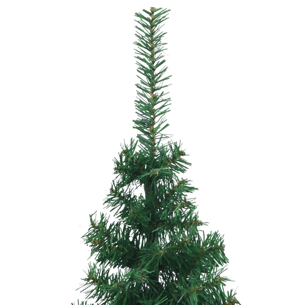 vidaXL Corner Artificial Christmas Tree Green 210 cm PVC