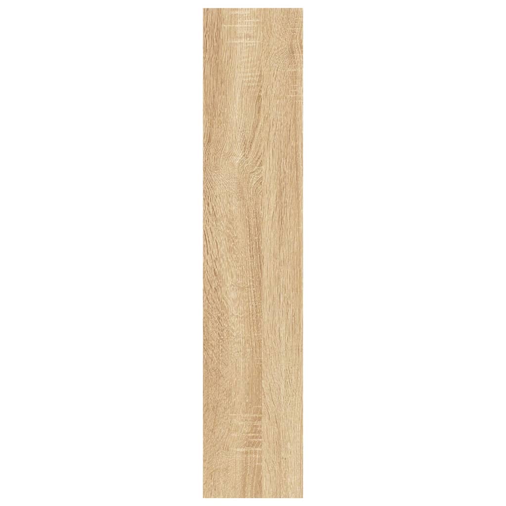 vidaXL Wall Shelf Sonoma Oak 90x16x78 cm Engineered Wood