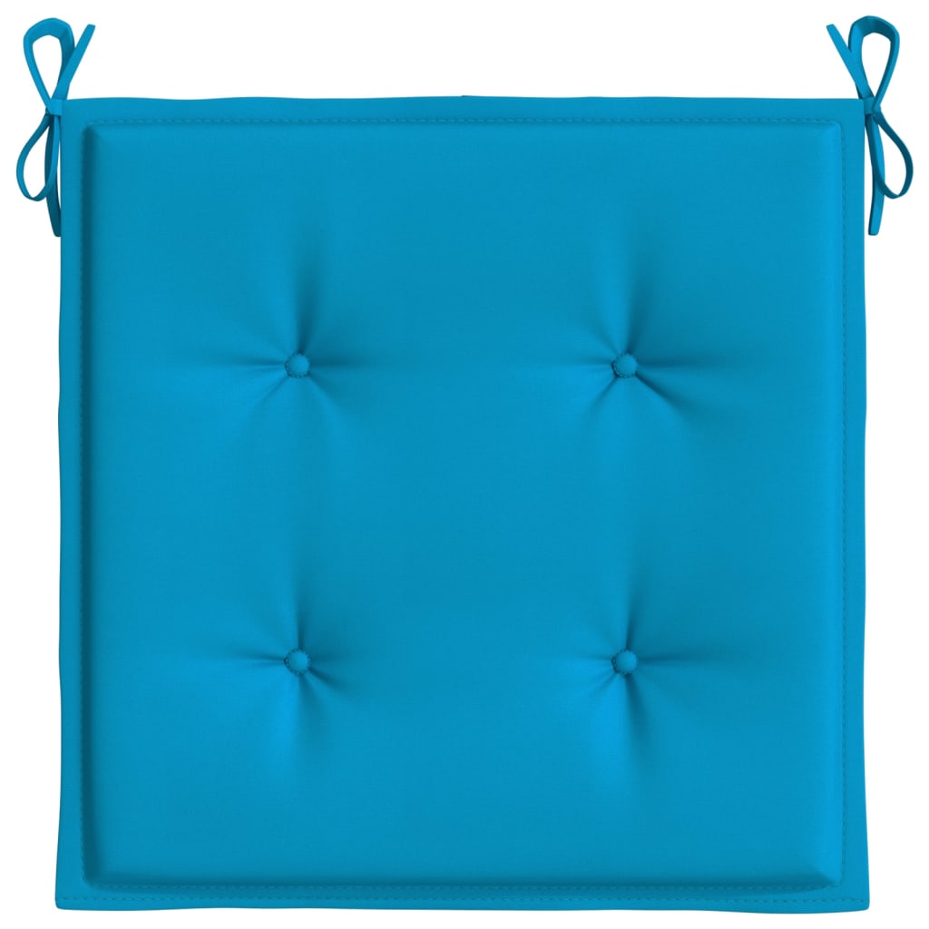 vidaXL Garden Chair Cushions 4 pcs Blue 40x40x3 cm Oxford Fabric