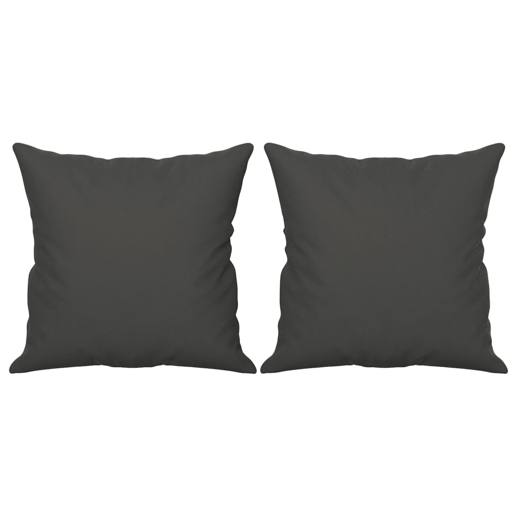 vidaXL 4 Piece Sofa Set with Pillows Dark Grey Microfibre Fabric