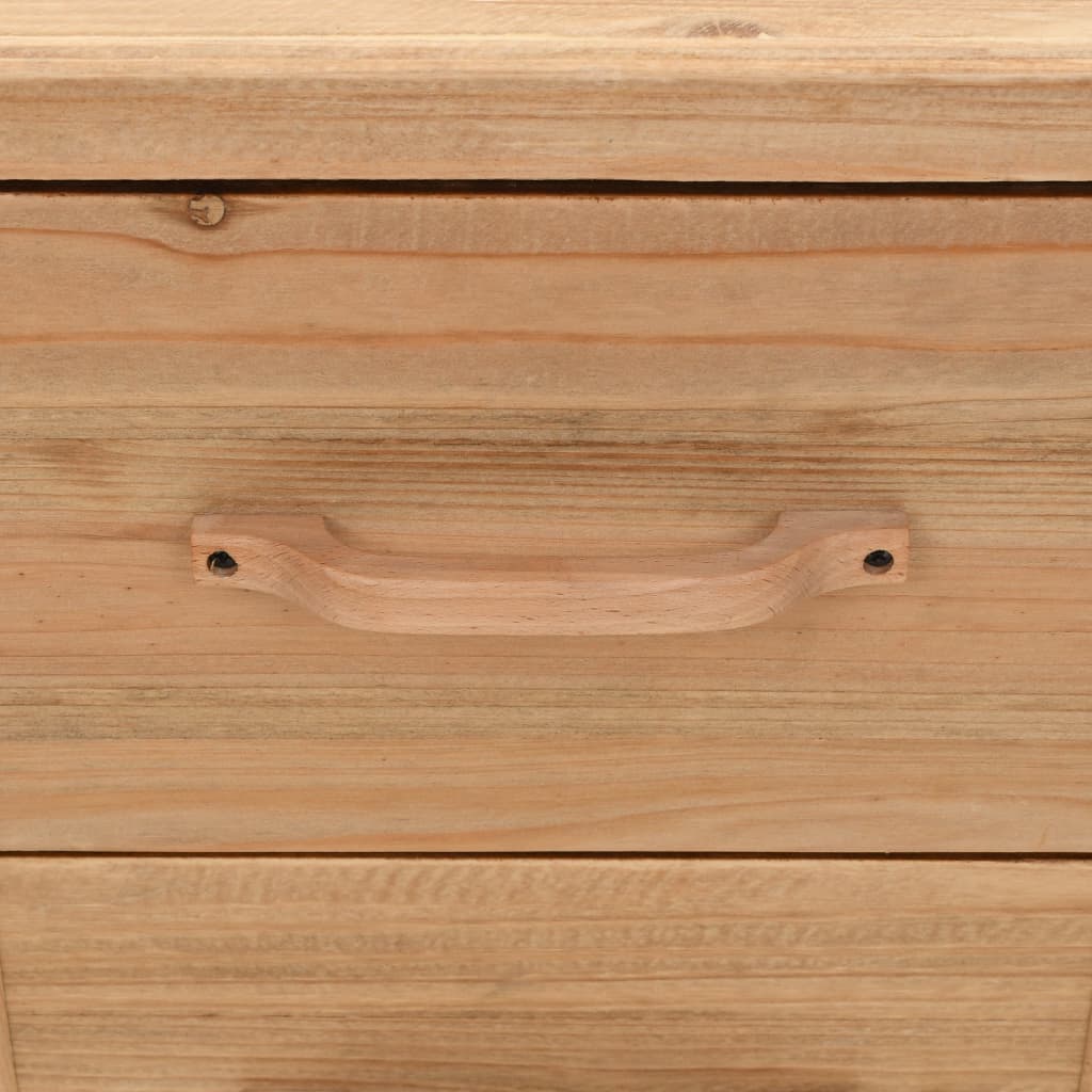 vidaXL Bedside Cabinet Solid Fir Wood 50x35x57 cm