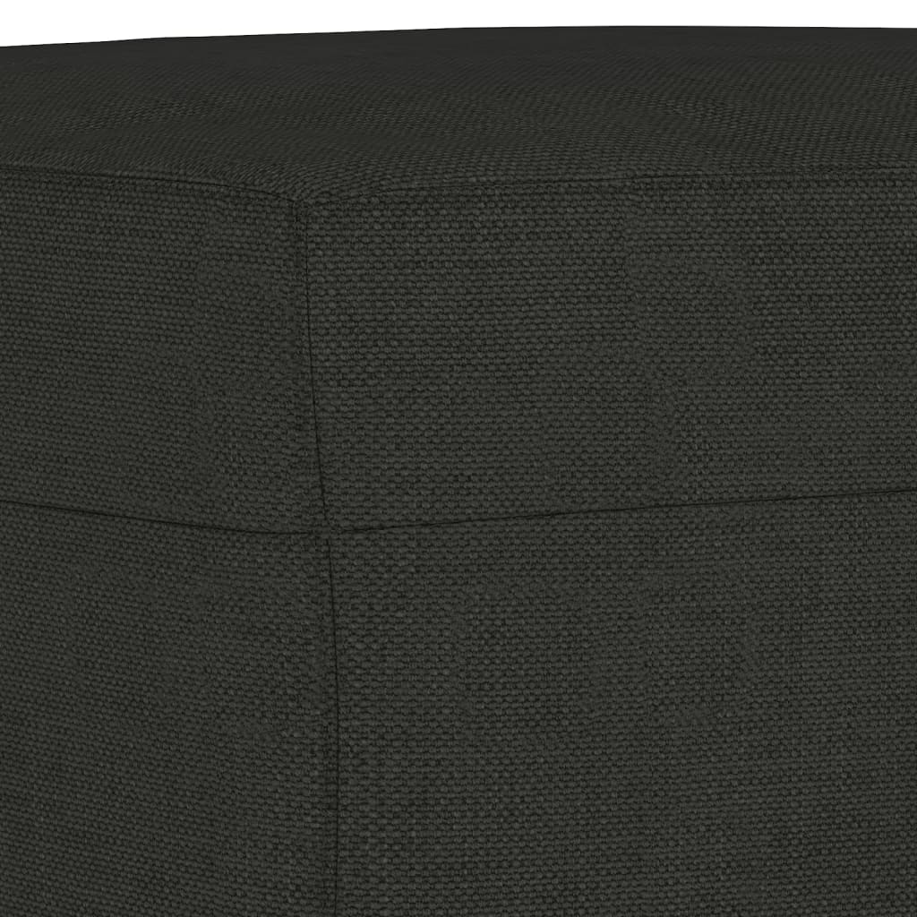 vidaXL Footstool Black 60x50x41 cm Fabric