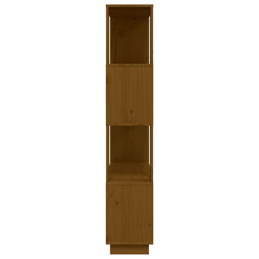 vidaXL Book Cabinet/Room Divider Honey Brown 80x25x132 cm Solid Wood