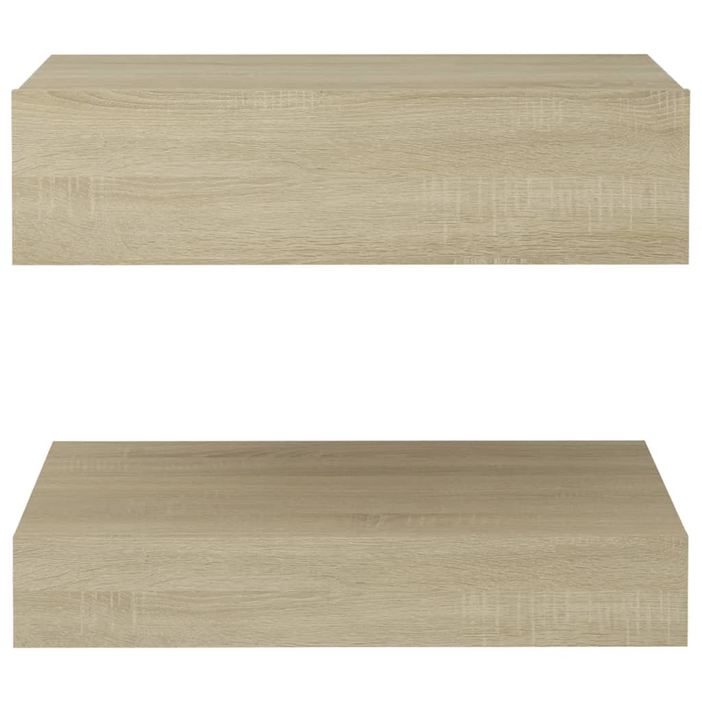 vidaXL Bedside Cabinet Sonoma Oak 60x35 cm Engineered Wood