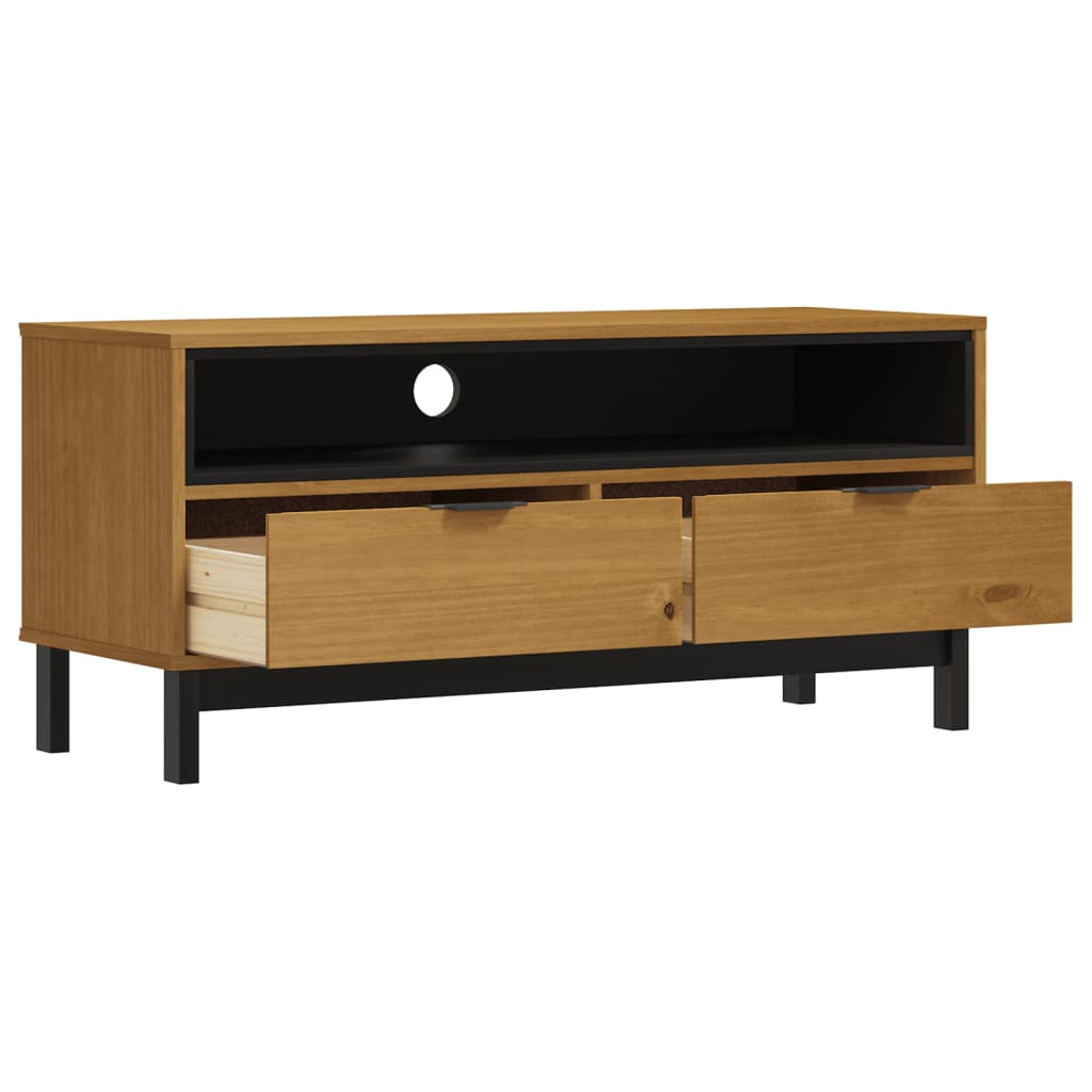 vidaXL TV Cabinet FLAM 110x40x50 cm Solid Wood Pine