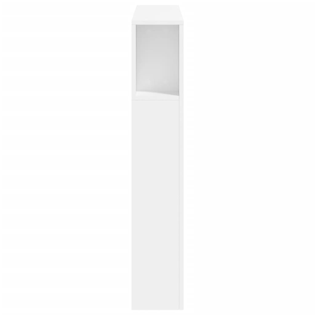 vidaXL LED Headboard White 100x18.5x103.5 cm Engineered Wood