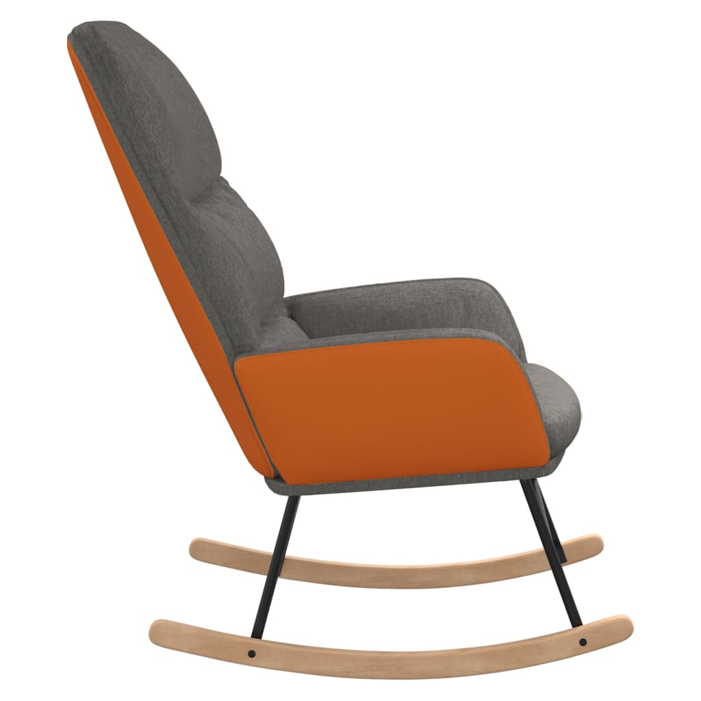 vidaXL Rocking Chair Light Grey Fabric | vidaXL.com.au