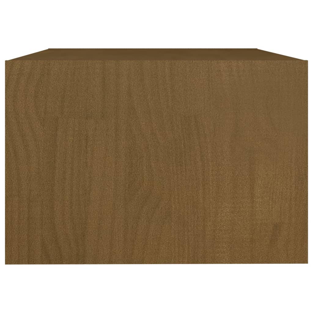 vidaXL Coffee Table Honey Brown 75x50x33.5 cm Solid Pinewood
