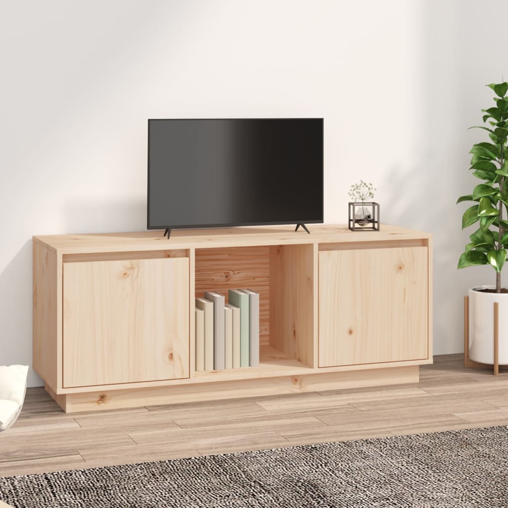 vidaXL TV Cabinet 110.5x35x44 cm Solid Wood Pine