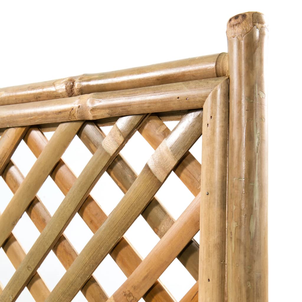 vidaXL Garden Raised Bed with Trellis Bamboo 70 cm
