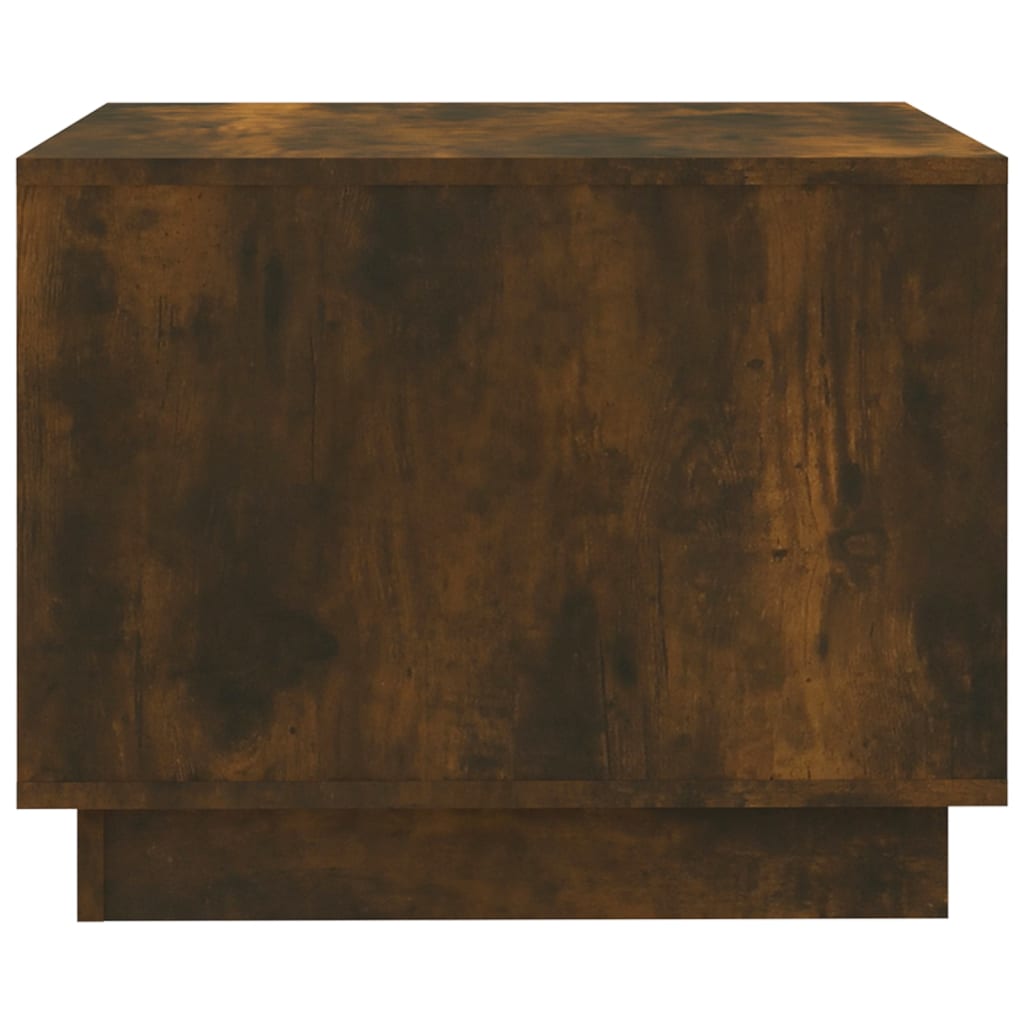 vidaXL Coffee Table Smoked Oak 55x55x43 cm Engineered Wood