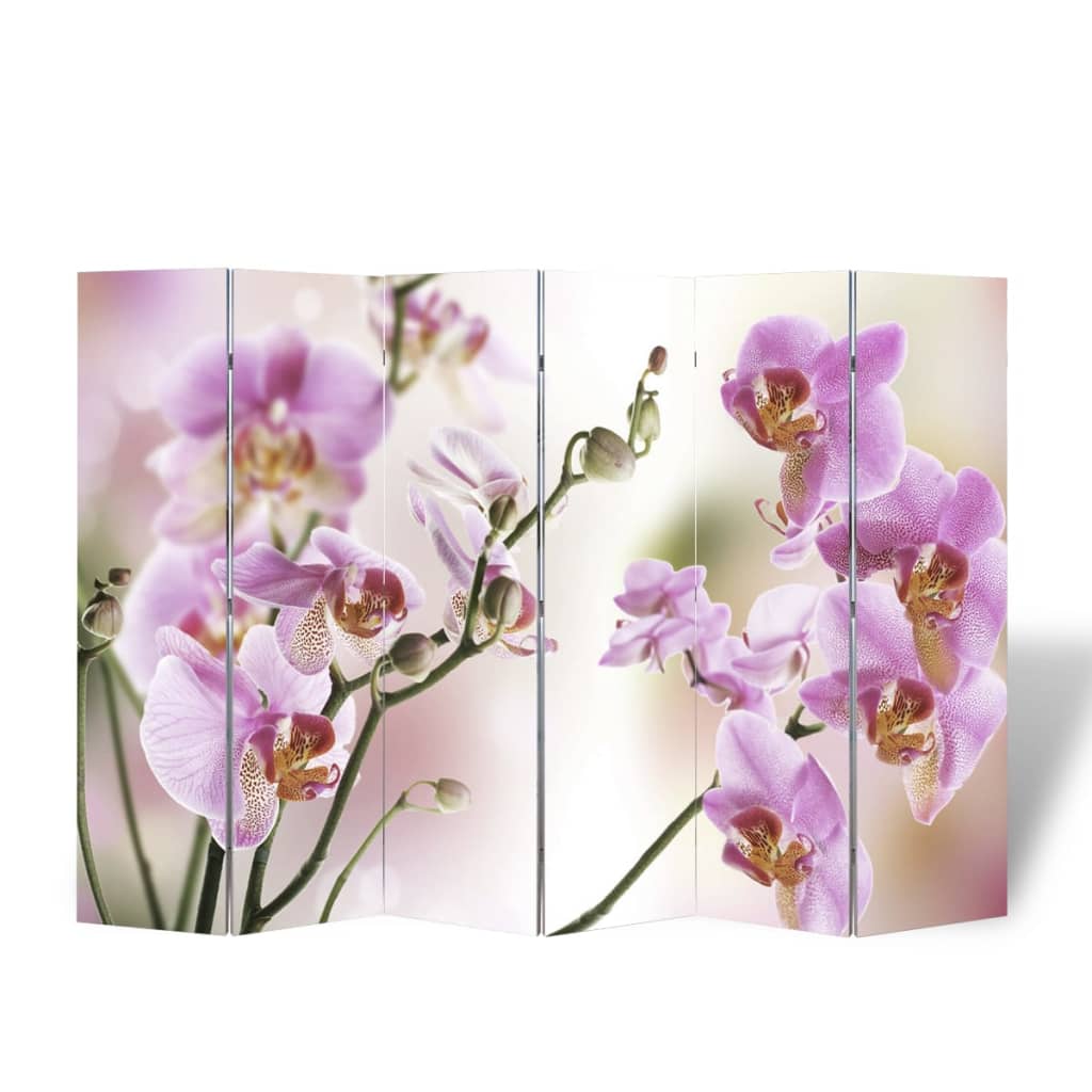 vidaXL Folding Room Divider 217x170 cm Flower
