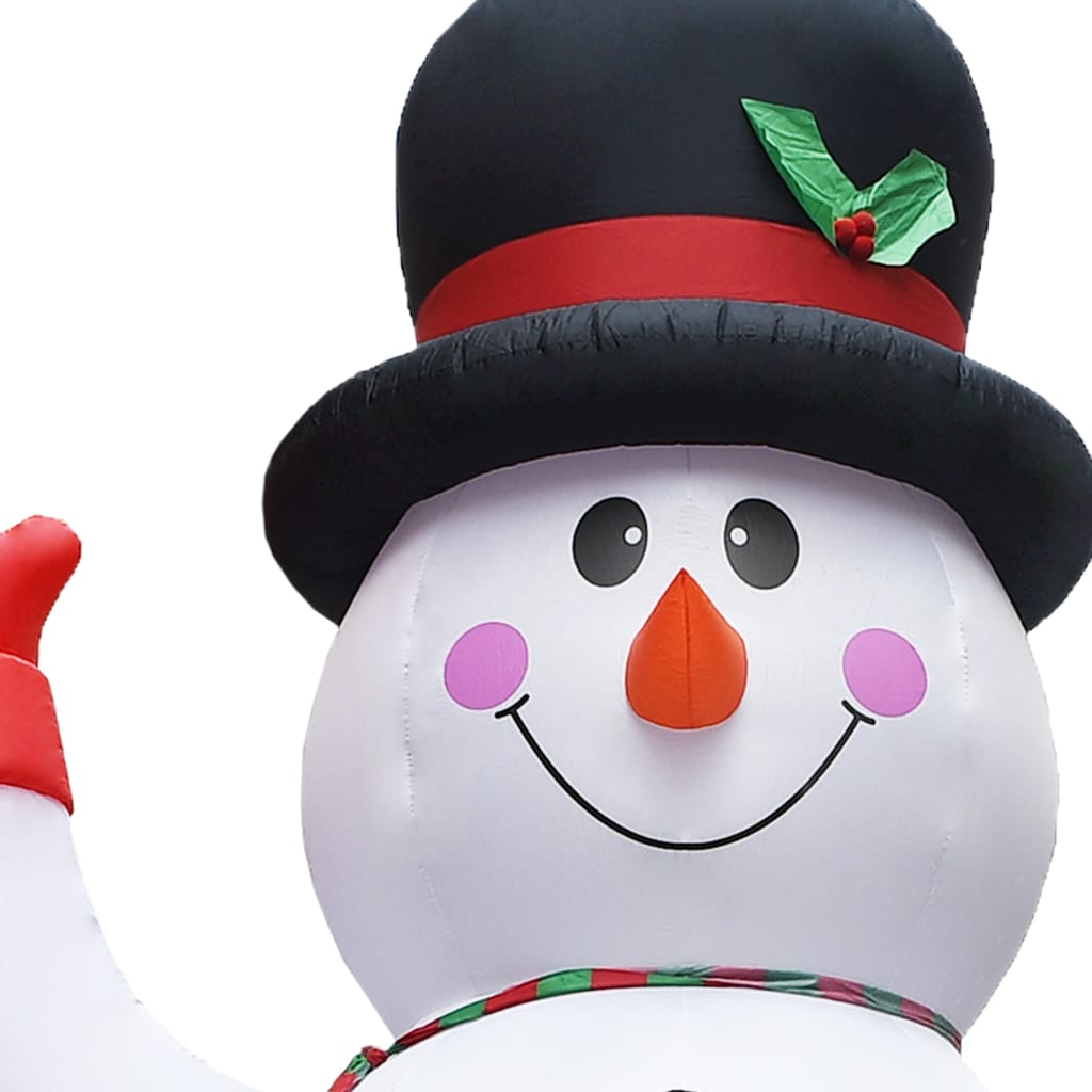 vidaXL Christmas Inflatable Snowman with LED IP44 600 cm XXL