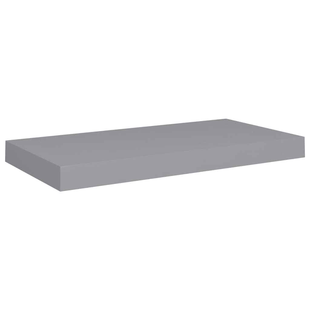 vidaXL Floating Wall Shelf Grey 50x23x3.8 cm MDF