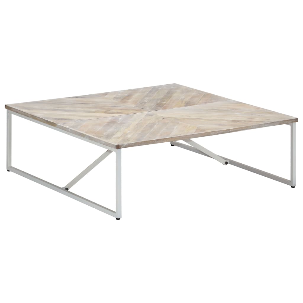 vidaXL Coffee Table 110x110x36 cm Solid Mango Wood