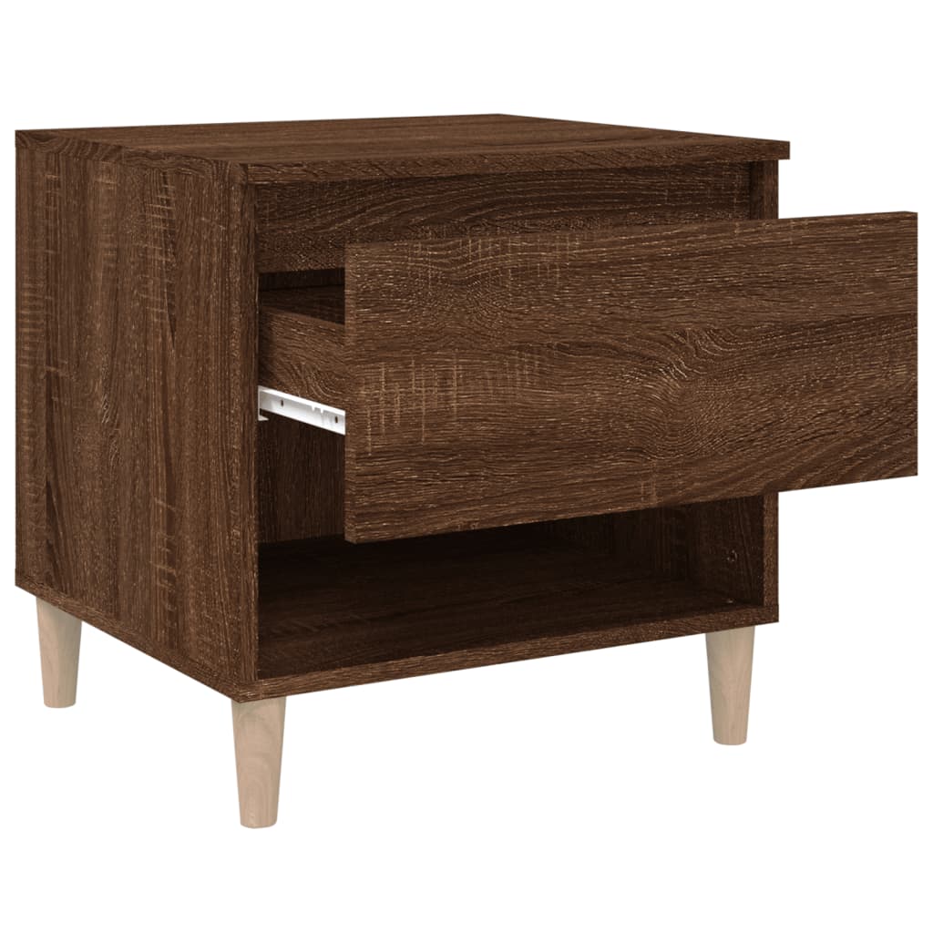vidaXL Bedside Tables 2 pcs Brown Oak 50x46x50 Engineered Wood