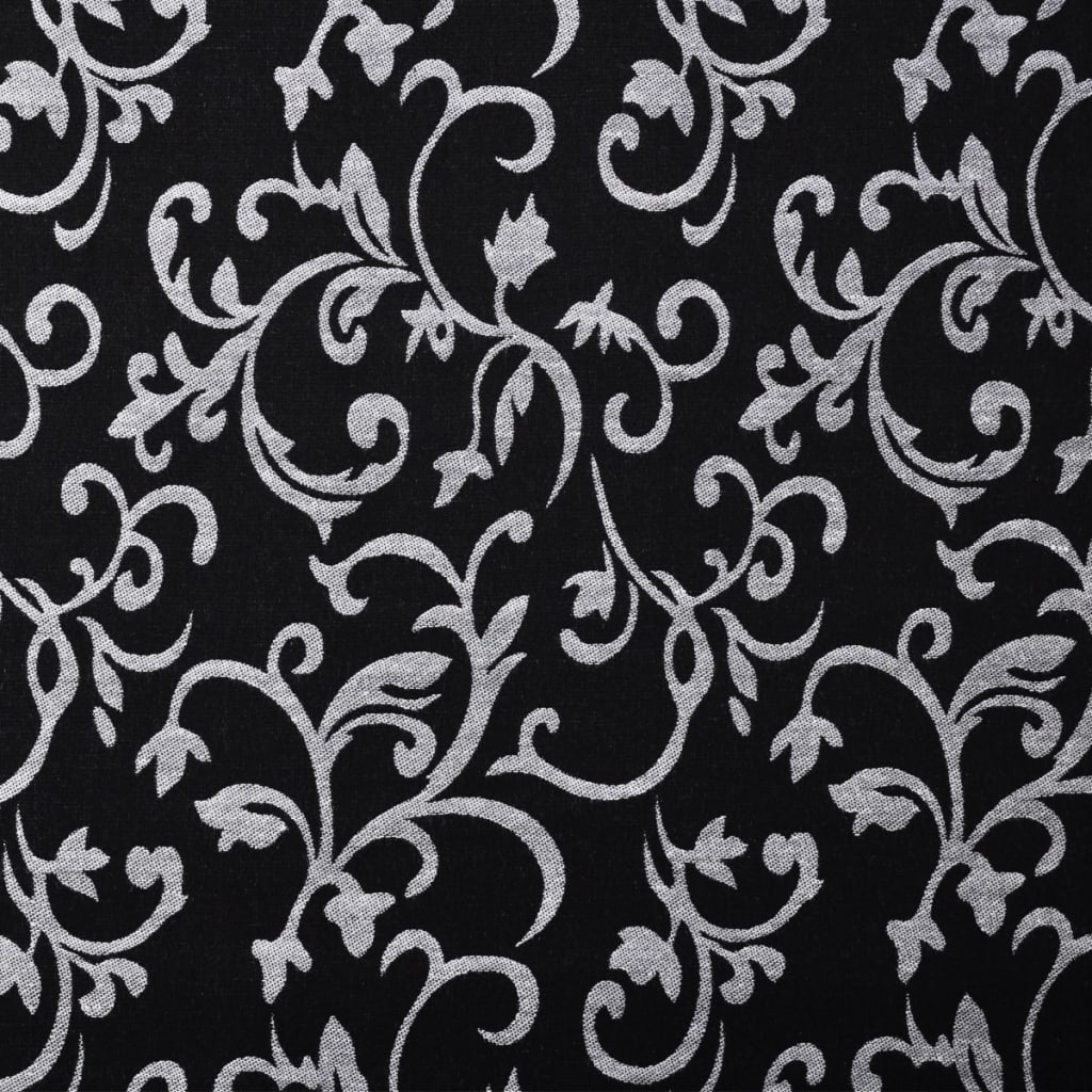 vidaXL Chaise Longue Black and White Fabric