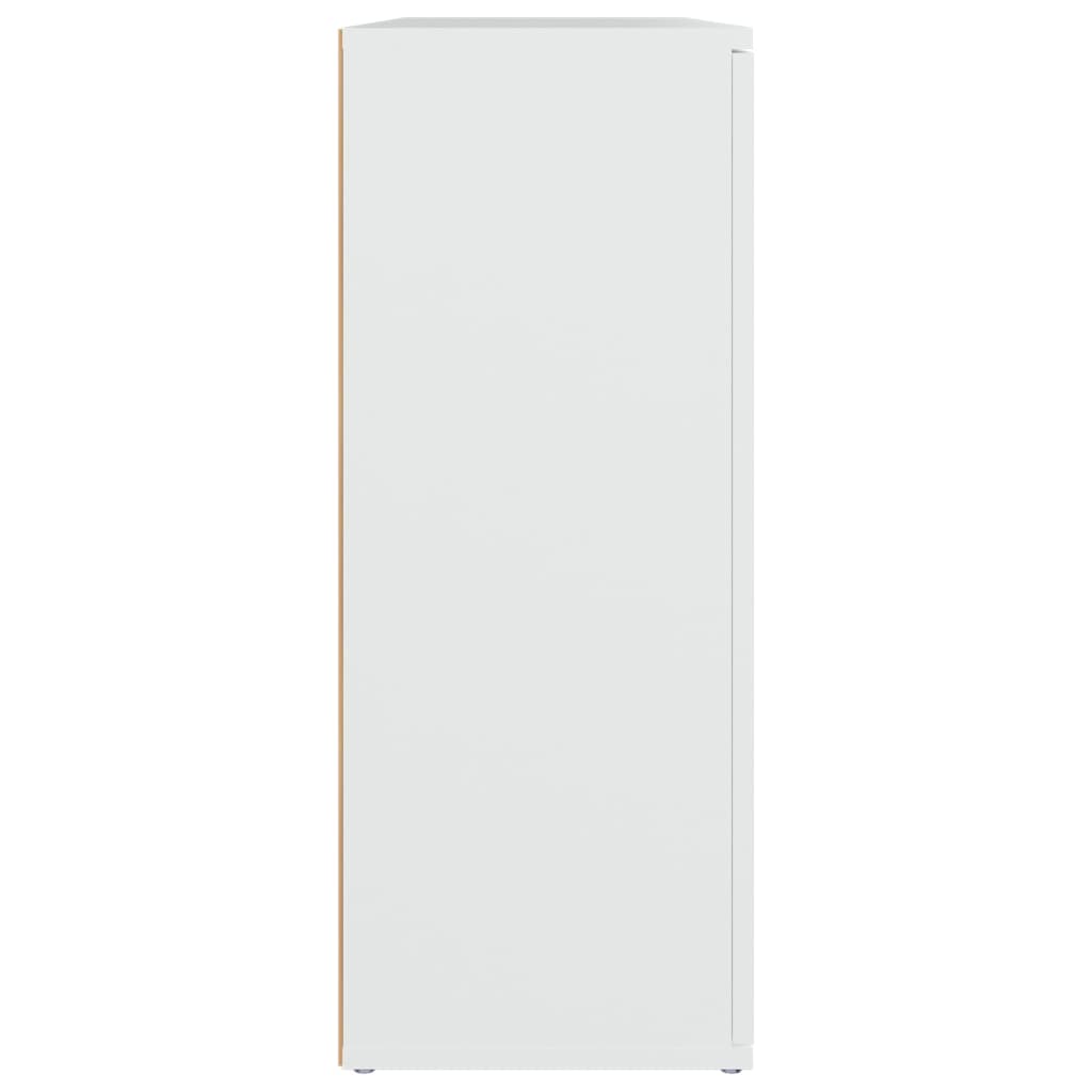 vidaXL Sideboard White 91x29.5x75 cm Engineered Wood