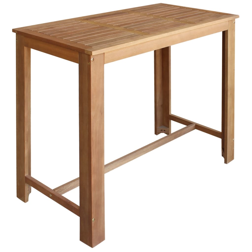 vidaXL Bar Table and Stool Set 5 Pieces Solid Acacia Wood