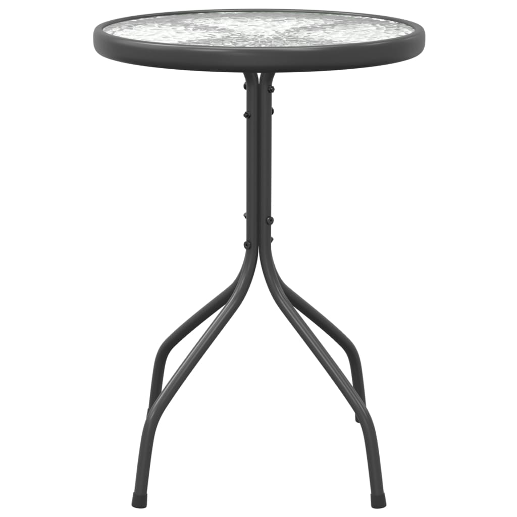 vidaXL Garden Table Ø50x71 cm Steel Anthracite
