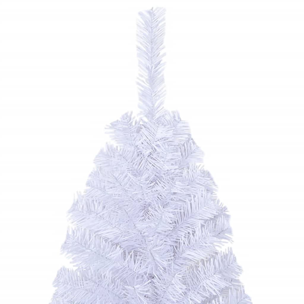 vidaXL Artificial Christmas Tree with Thick Branches White 120 cm PVC