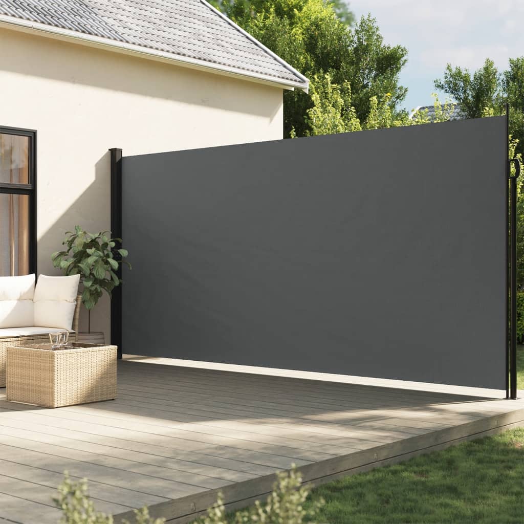vidaXL Retractable Side Awning Anthracite 200x300 cm