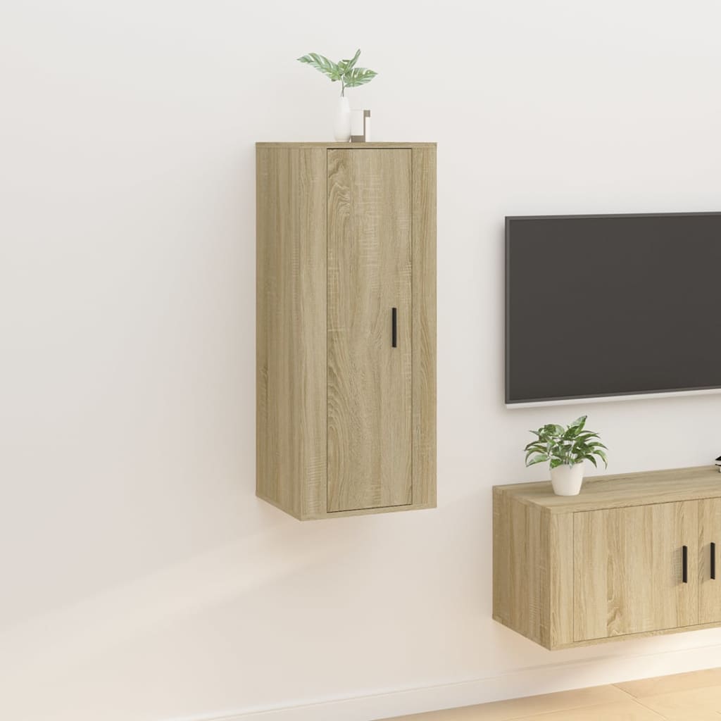 vidaXL Wall Mounted TV Cabinet Sonoma Oak 40x34,5x100 cm