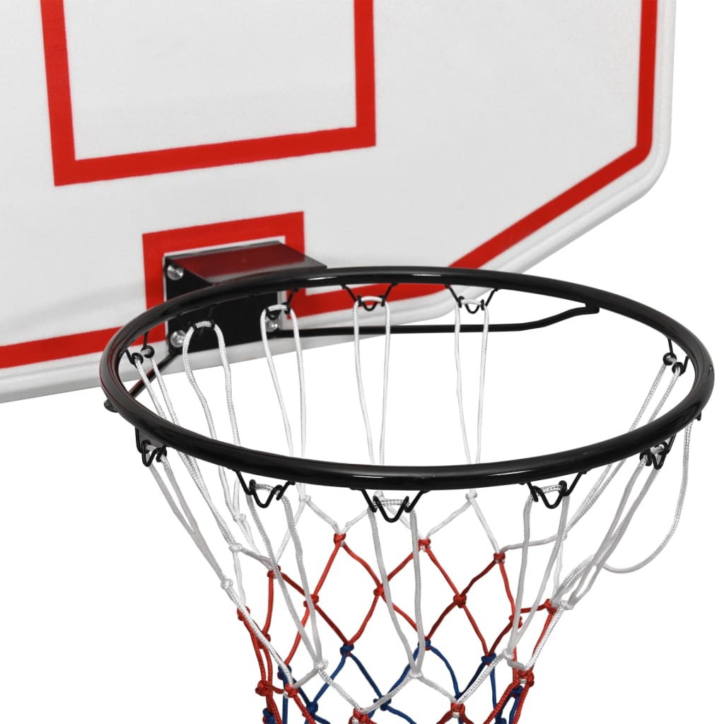 vidaXL Basketball Backboard White 109x71x3 cm Polyethene