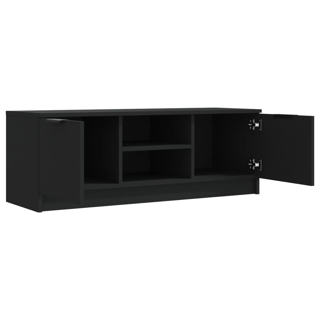vidaXL TV Cabinet Black 102x35x36.5 cm Engineered Wood
